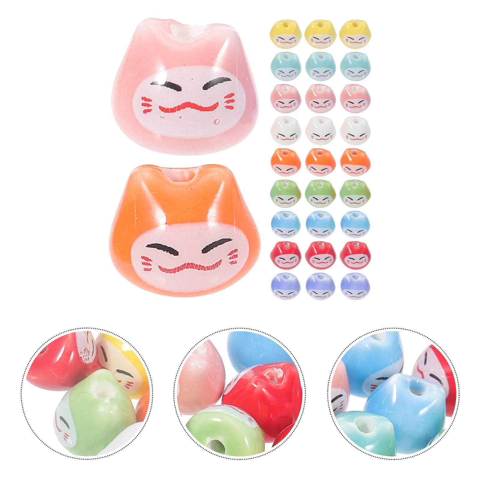 50 Pcs Lucky Cat Beaded DIY Charms Ornaments Earrings for Jewelry Ceramics Supplies
50 Pcs Lucky Cat Beaded DIY Charms Ornaments Earrings for Jewelry Ceramics Supplies