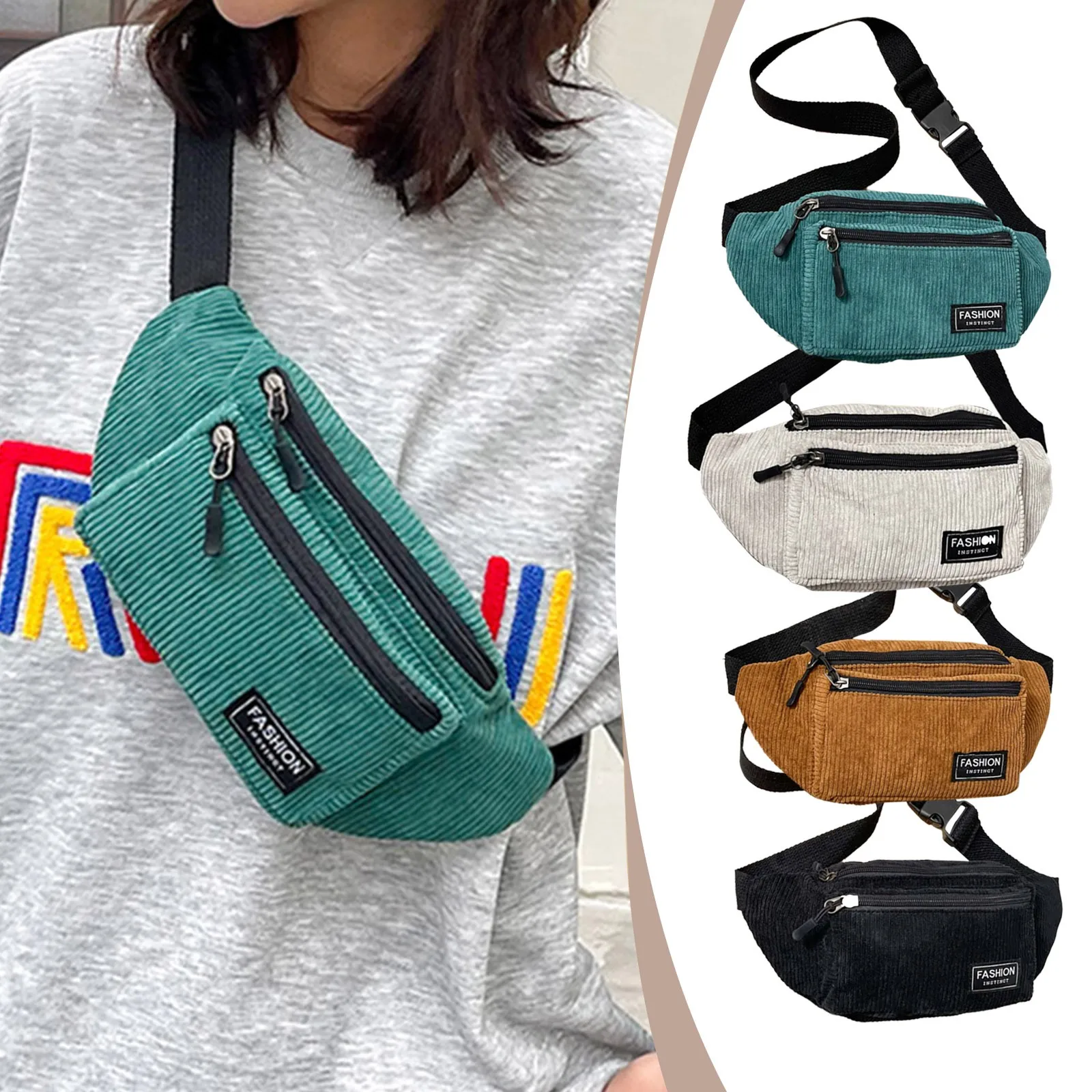 Fashion Cloth Chest Bag Texture Body Small Bag Sports Waist Bag Casual Shoulder Bags For Women Men Sac A Mains Femme 가방 2023
Fashion Cloth Chest Bag Texture Body Small Bag Sports Waist Bag Casual Shoulder Bags For Women Men Sac A Mains Femme 가방 2023