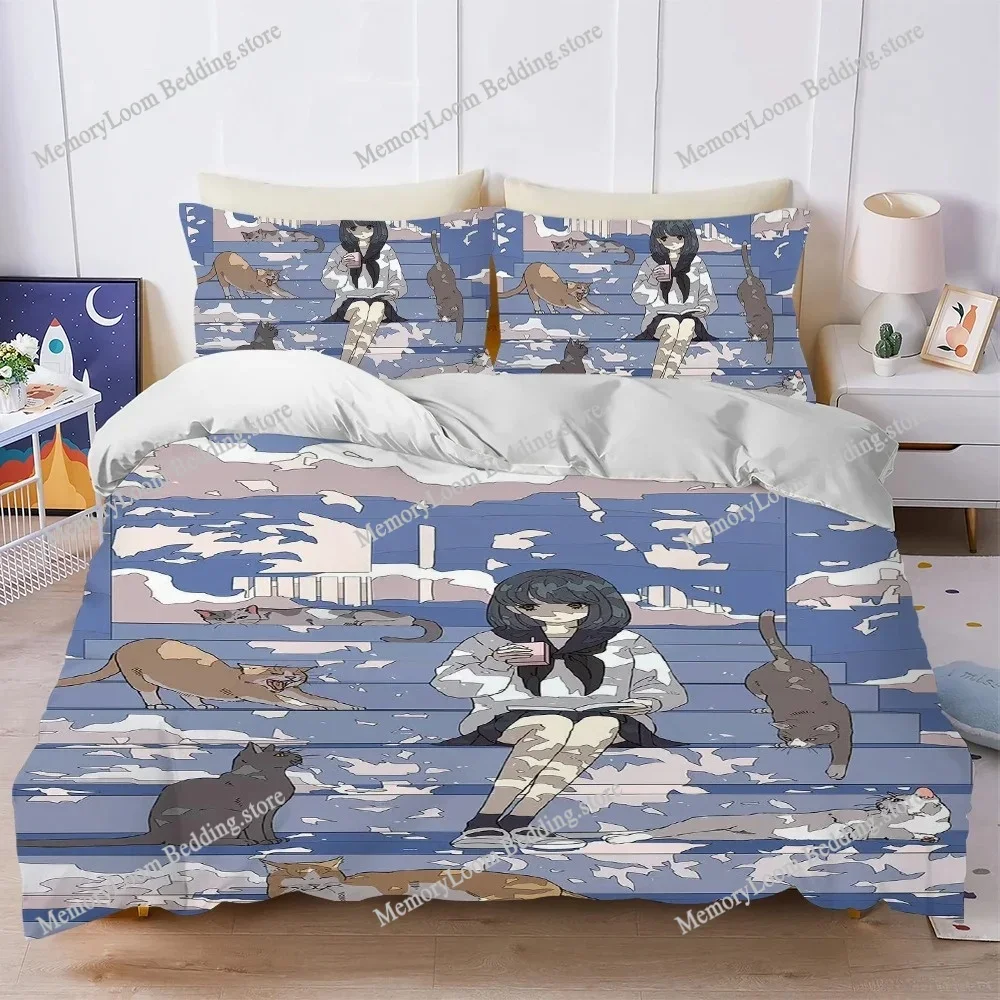 Fashion Anime Girl Duvet Cover Set Home Style Bedding Soft Laundry Cotton Bed Student Dormitory Gift Home Textileextile
Fashion Anime Girl Duvet Cover Set Home Style Bedding Soft Laundry Cotton Bed Student Dormitory Gift Home Textileextile