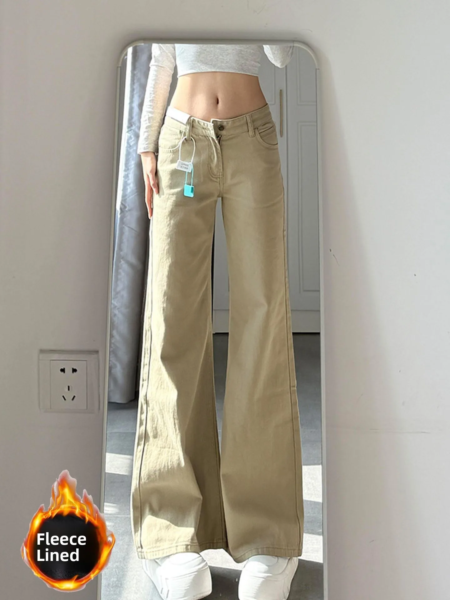 Thiened Fce на подкладке, винтажные женские джинсы с высокой талией, прямые брюки, осень-зима, свободные широкие брюки, теплые повседневные брюки...
Thiened Fce на подкладке, винтажные женские джинсы с высокой талией, прямые брюки, осень-зима, свободные широкие брюки, теплые повседневные брюки...