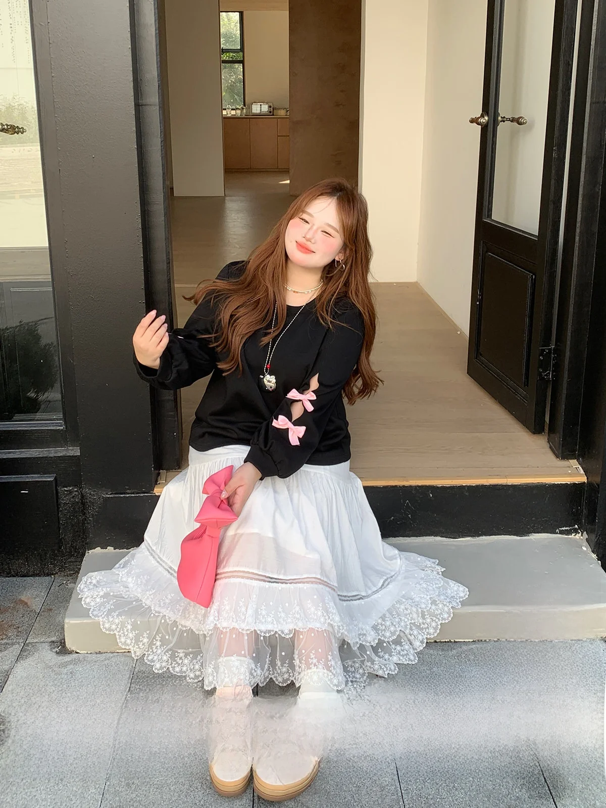 Новая женская длинная юбка А-силуэта с двойным слоем, кружевной отделкой, для полных фигур, весенняя, белая, с высокой талией, для офиса
Новая женская длинная юбка А-силуэта с двойным слоем, кружевной отделкой, для полных фигур, весенняя, белая, с высокой талией, для офиса