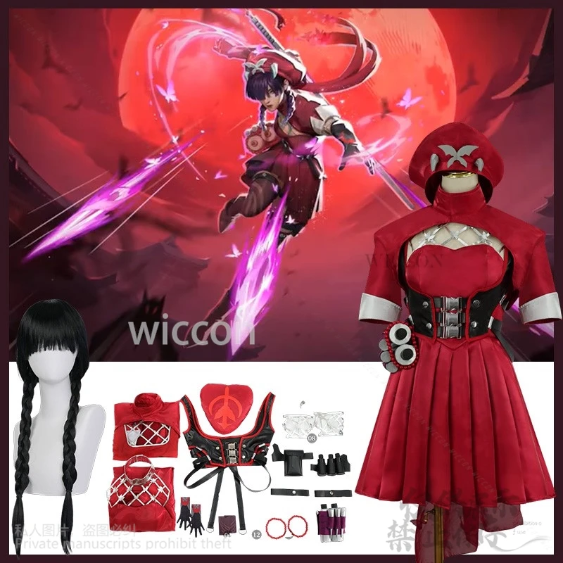 Psylocke Косплей Игра Rivals Blood Kariudo Сексуальное Платье Костюм Красный Матрос Костюмы Шляпа Лолита Готический Двойной Хвост Cos Индивидуальные
Psylocke Косплей Игра Rivals Blood Kariudo Сексуальное Платье Костюм Красный Матрос Костюмы Шляпа Лолита Готический Двойной Хвост Cos Индивидуальные