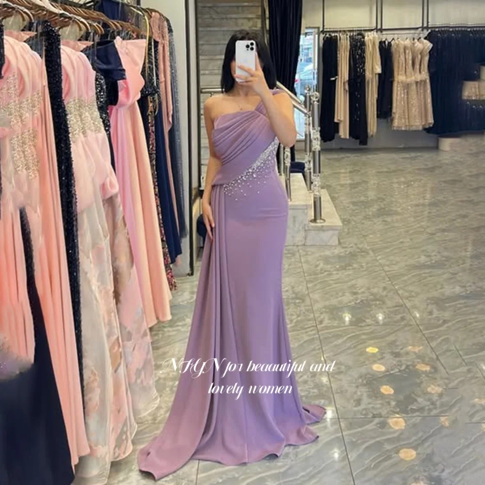 NFYN Mermaid Prom Dress Formal Party Dresses Pleats Beading Evening Dress for Women robes de soirée Customized
NFYN Mermaid Prom Dress Formal Party Dresses Pleats Beading Evening Dress for Women robes de soirée Customized