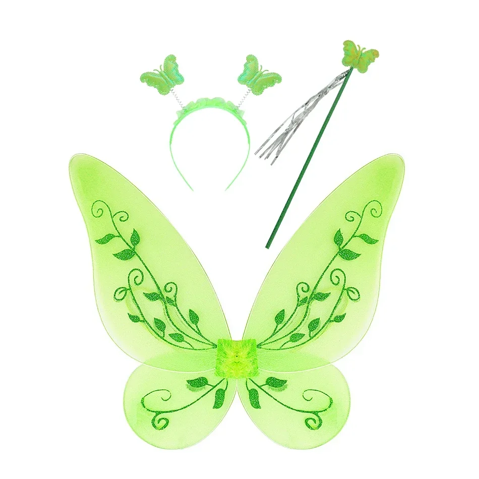 Girls Green Fairy Cosplay Props Kids Butterfly Wings Headband Necklace Bracelet Earrings Party Tinkerbell Cosplay Dress Up Sets
Girls Green Fairy Cosplay Props Kids Butterfly Wings Headband Necklace Bracelet Earrings Party Tinkerbell Cosplay Dress Up Sets