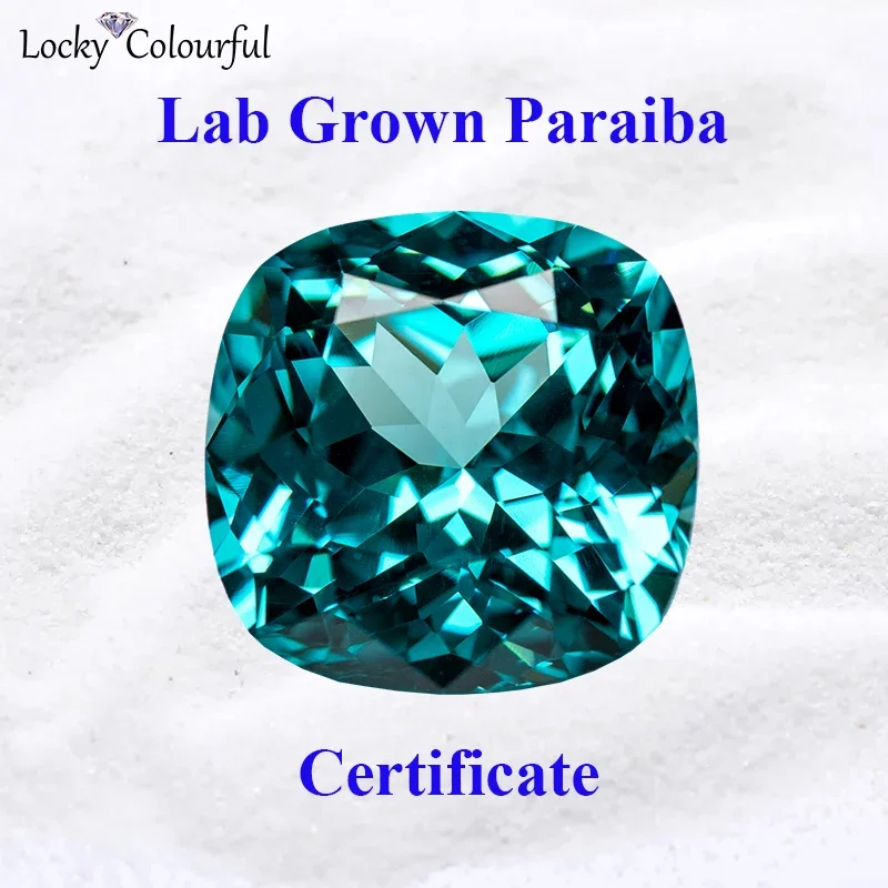 Lab Grown Paraíba VVS1 Square Cushion Shape Charms Beads Diy for Jewelry Making necklace Materials Selectable AGL Certificate
Lab Grown Paraíba VVS1 Square Cushion Shape Charms Beads Diy for Jewelry Making necklace Materials Selectable AGL Certificate