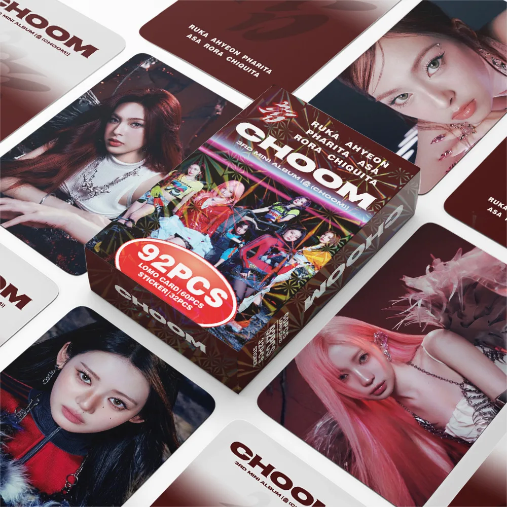 Choom, Babymonster Photo Crads, Kpop Photo Crads, Kpop Fan Merch Goods, 92Pcs in a Box (60Pcs Lomo Cards + 32 Stickers), High-Definition Photo Cards, Collectibles, Small Gifts, Holiday Gifts, Decorations
Choom, Babymonster Photo Crads, Kpop Photo Crads, Kpop Fan Merch Goods, 92Pcs in a Box (60Pcs Lomo Cards + 32 Stickers), High-Definition Photo Cards, Collectibles, Small Gifts, Holiday Gifts, Decorations