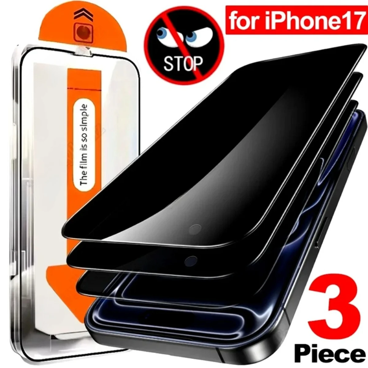 3Pcs Privacy Screen Protector For iPhone 17 16 15 14 13 Pro Max Air 16e 12 11 Pro 15 14 Plus XR XS One Click Installation Glass
3Pcs Privacy Screen Protector For iPhone 17 16 15 14 13 Pro Max Air 16e 12 11 Pro 15 14 Plus XR XS One Click Installation Glass
