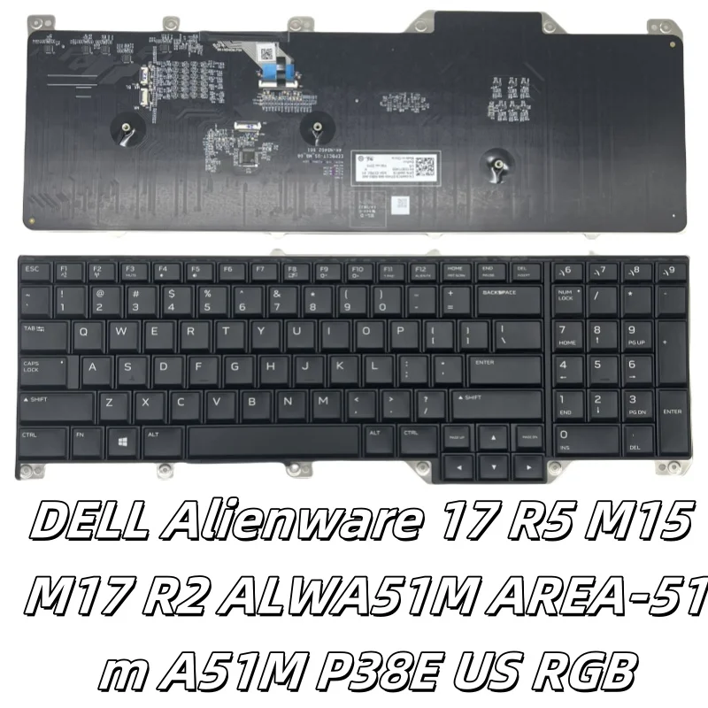 Новая американская английская RGB-подсветка для DELL Alienware 17 R5 M15 M17 R2 ALWA51M AREA-51m A51M P38E 2019, клавиатура для ноутбука
Новая американская английская RGB-подсветка для DELL Alienware 17 R5 M15 M17 R2 ALWA51M AREA-51m A51M P38E 2019, клавиатура для ноутбука