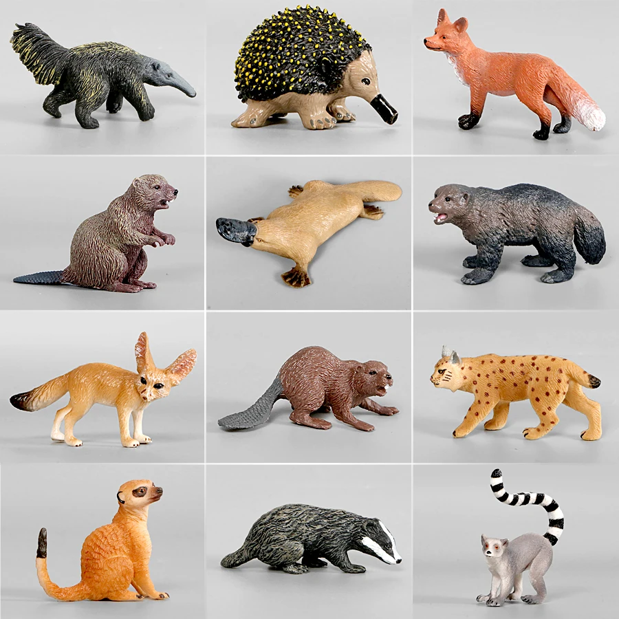 Simulation Forest Wild Animals Lynx Anteater Beaver Fox Platypus Action Figures Model Figurines Collection Educational Kids Toys
Simulation Forest Wild Animals Lynx Anteater Beaver Fox Platypus Action Figures Model Figurines Collection Educational Kids Toys