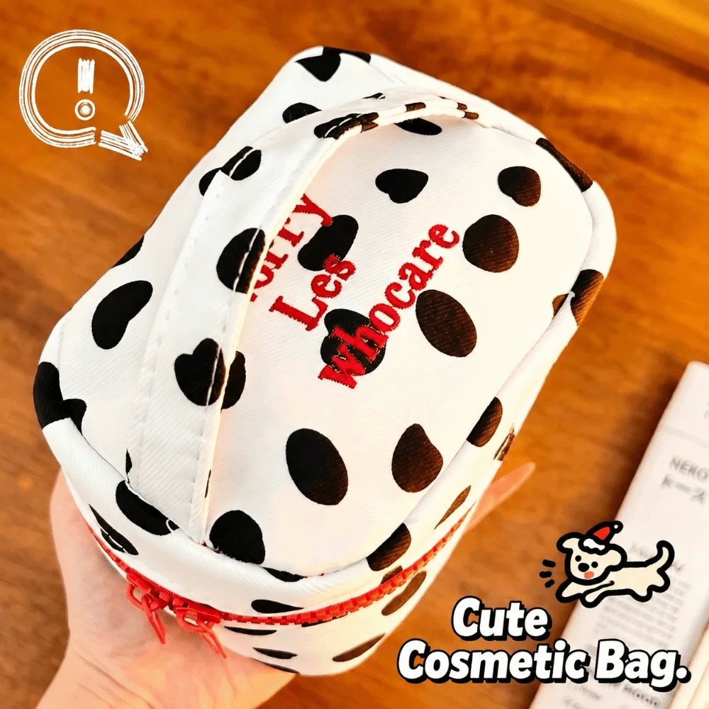 Multi-functional Polka Dot Makeup Bag Handheld Zipper Design Zipper Organizer Handbag Women Girls
Multi-functional Polka Dot Makeup Bag Handheld Zipper Design Zipper Organizer Handbag Women Girls