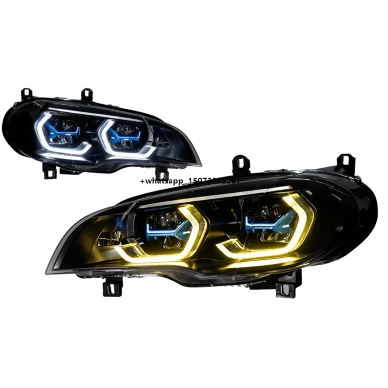 For 07-13 X5 E70, Modified Dual Color Upgrade Yellow and White Lens Style DRL Head Lamp Accessories
For 07-13 X5 E70, Modified Dual Color Upgrade Yellow and White Lens Style DRL Head Lamp Accessories