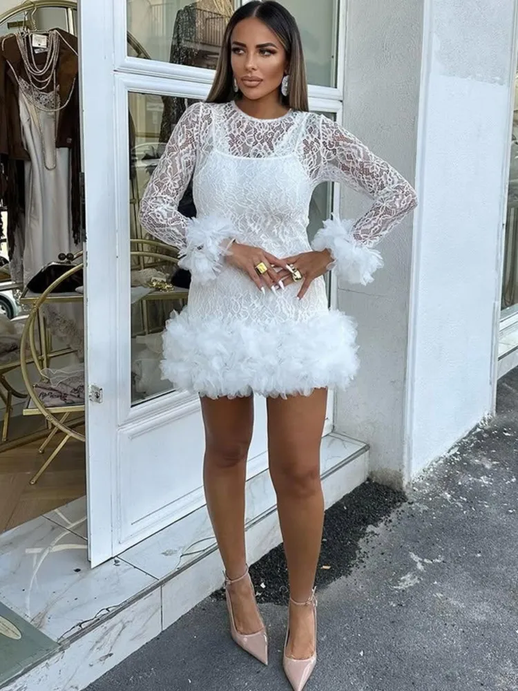 2026, весенне-осеннее элегантное кружевное мини-платье с длинными рукавами, женская одежда, повседневная вечеринка, вечернее платье-футляр, сексуальные клубные платья
2026, весенне-осеннее элегантное кружевное мини-платье с длинными рукавами, женская одежда, повседневная вечеринка, вечернее платье-футляр, сексуальные клубные платья