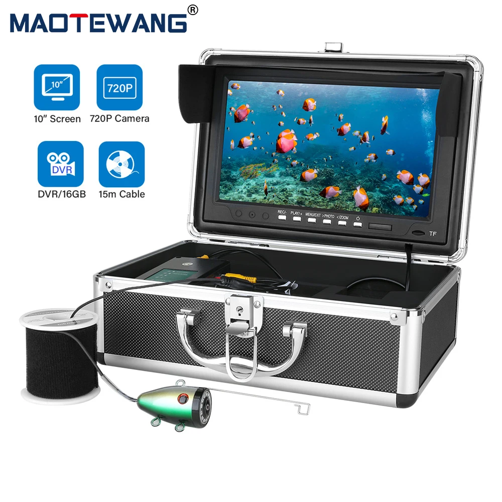 DVR Fish Finder 10 inch Underwater Fishing Camera HD Screen 12pcs Infrared Lamp 1080P Camera For Ice/Sea/River Fishing 15/20/30M
DVR Fish Finder 10 inch Underwater Fishing Camera HD Screen 12pcs Infrared Lamp 1080P Camera For Ice/Sea/River Fishing 15/20/30M