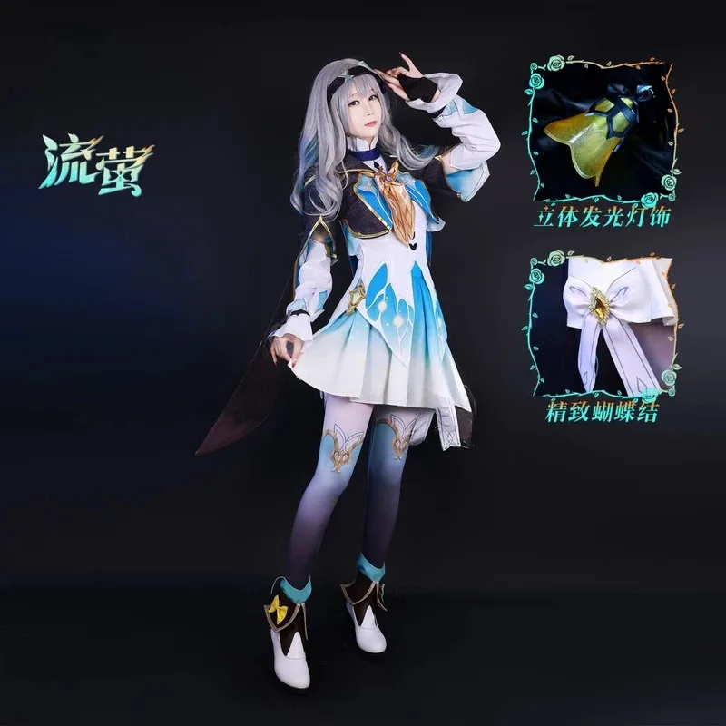 IN STOCK XS-2XL Firefly Cosplay Costume Honkai Star Rail Cosplay Wig Shoes Game Halloween Party Outfits for Women 
IN STOCK XS-2XL Firefly Cosplay Costume Honkai Star Rail Cosplay Wig Shoes Game Halloween Party Outfits for Women