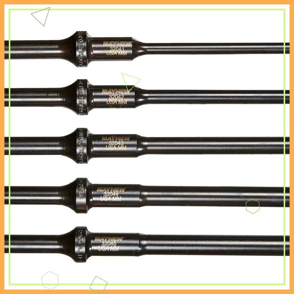 5-Piece Pneumatic Pin/Drift Punch Set, Black Oxide Finish, 32040
5-Piece Pneumatic Pin/Drift Punch Set, Black Oxide Finish, 32040