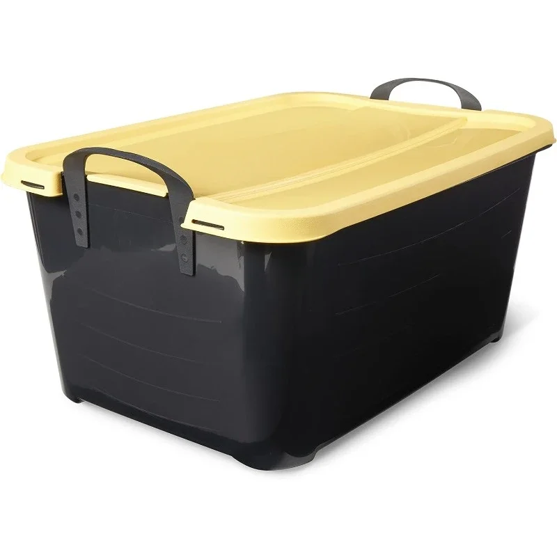 Home.55 Quart Plastic Stackable Storage Unit Bin, Black & Yellow (18 Pack).Free shipping.
Home.55 Quart Plastic Stackable Storage Unit Bin, Black & Yellow (18 Pack).Free shipping.