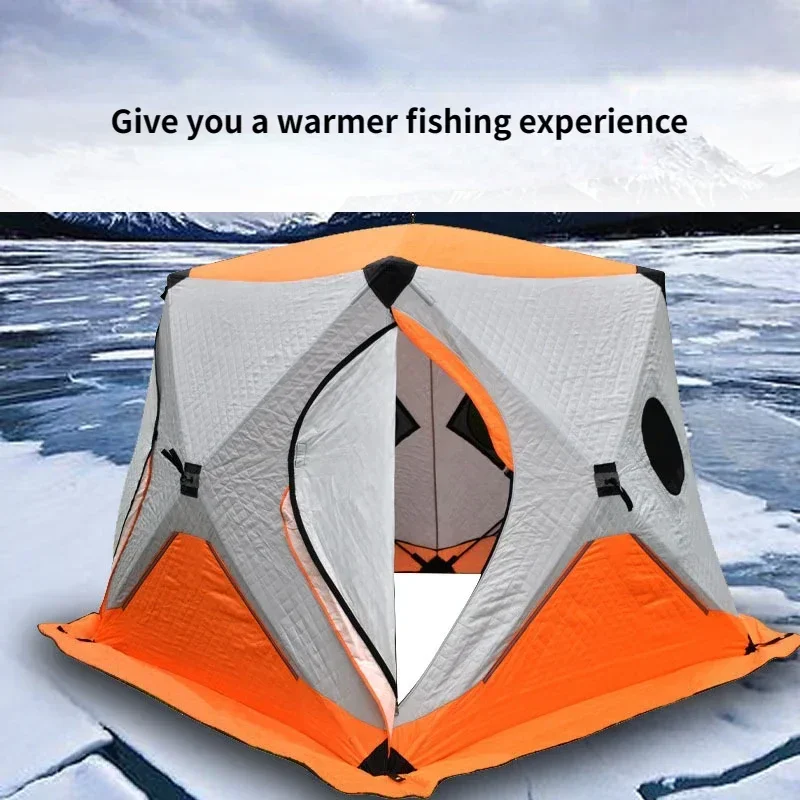 Winter Fishing Tent Thickened with Cotton Outdoor Camping Snow Fishing Warm and Wind Resistant Snow Fishing House
Winter Fishing Tent Thickened with Cotton Outdoor Camping Snow Fishing Warm and Wind Resistant Snow Fishing House