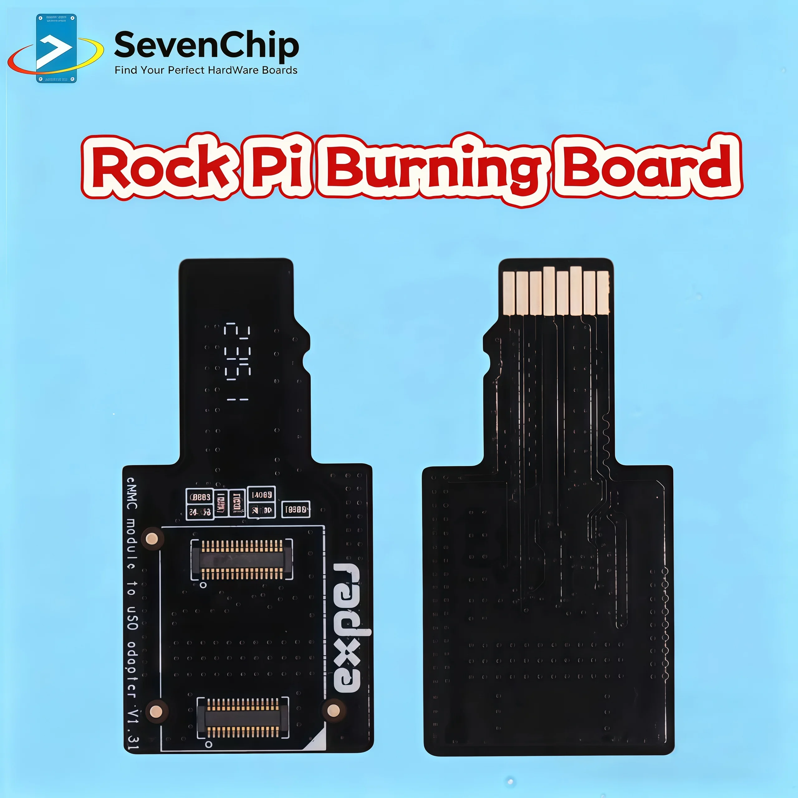 Rock Pi eMMC TF Card, Burning Board, EMMC To USD Board, Adapts To Pine64 Odroid
Rock Pi eMMC TF Card, Burning Board, EMMC To USD Board, Adapts To Pine64 Odroid