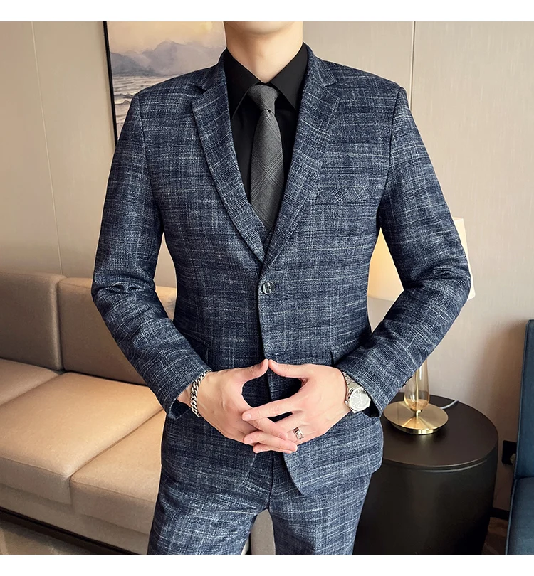 Gentlemen Business 3 Piece Suits Dark Blue Mens Smoking Work Modern Mens Clothing Wedding Dress 2022 Grey Suits For Mens Classic
Gentlemen Business 3 Piece Suits Dark Blue Mens Smoking Work Modern Mens Clothing Wedding Dress 2022 Grey Suits For Mens Classic