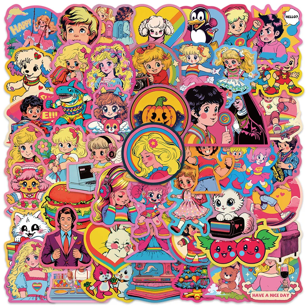 50pcs Vintage American Style Cute Cartoon Anime Kids Stickers For Luggage Laptop Water Bottle Notebook Waterproof Vinyl Decals
50pcs Vintage American Style Cute Cartoon Anime Kids Stickers For Luggage Laptop Water Bottle Notebook Waterproof Vinyl Decals