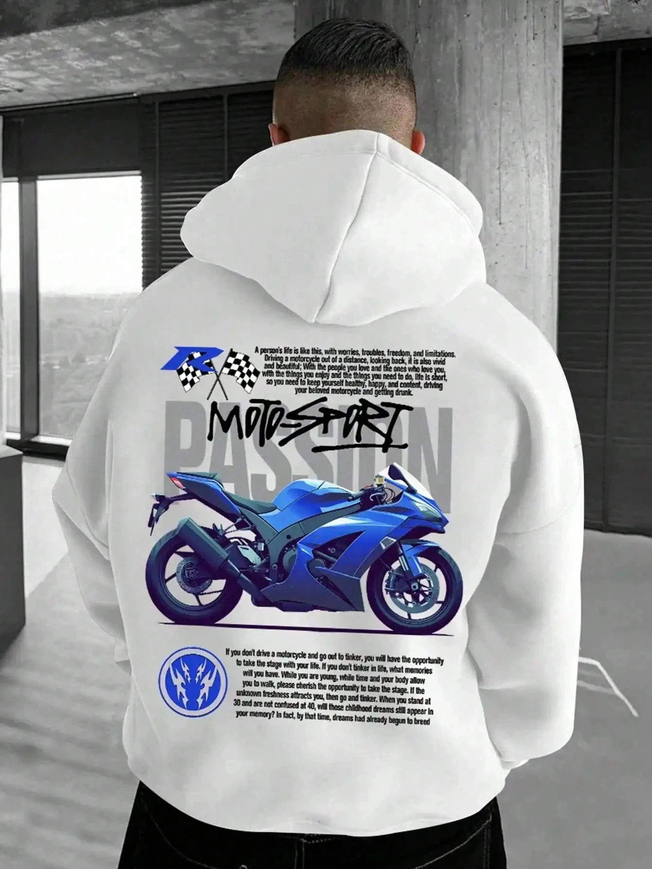 Мужская мотоциклетная толстовка с рисунком, повседневный спортивный дизайн, модная уличная одежда, пуловер, мягкая удобная уютная толстовка в городском стиле
Мужская мотоциклетная толстовка с рисунком, повседневный спортивный дизайн, модная уличная одежда, пуловер, мягкая удобная уютная толстовка в городском стиле