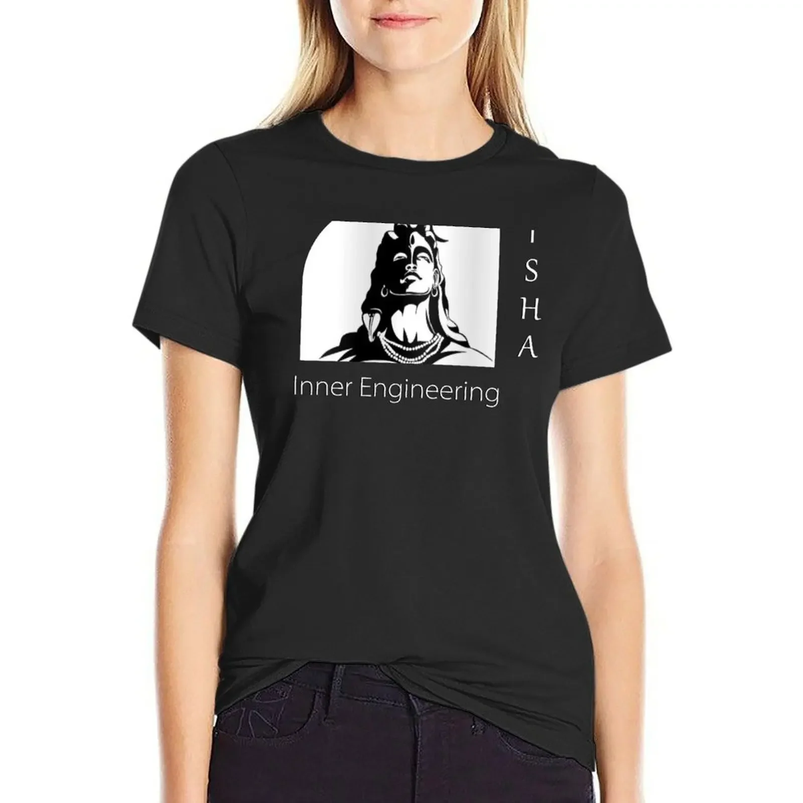Isha - Inner Engineering T-Shirt plus size tops vintage clothes Short sleeve tee Female clothing t-shirts for Women cotton
Isha - Inner Engineering T-Shirt plus size tops vintage clothes Short sleeve tee Female clothing t-shirts for Women cotton