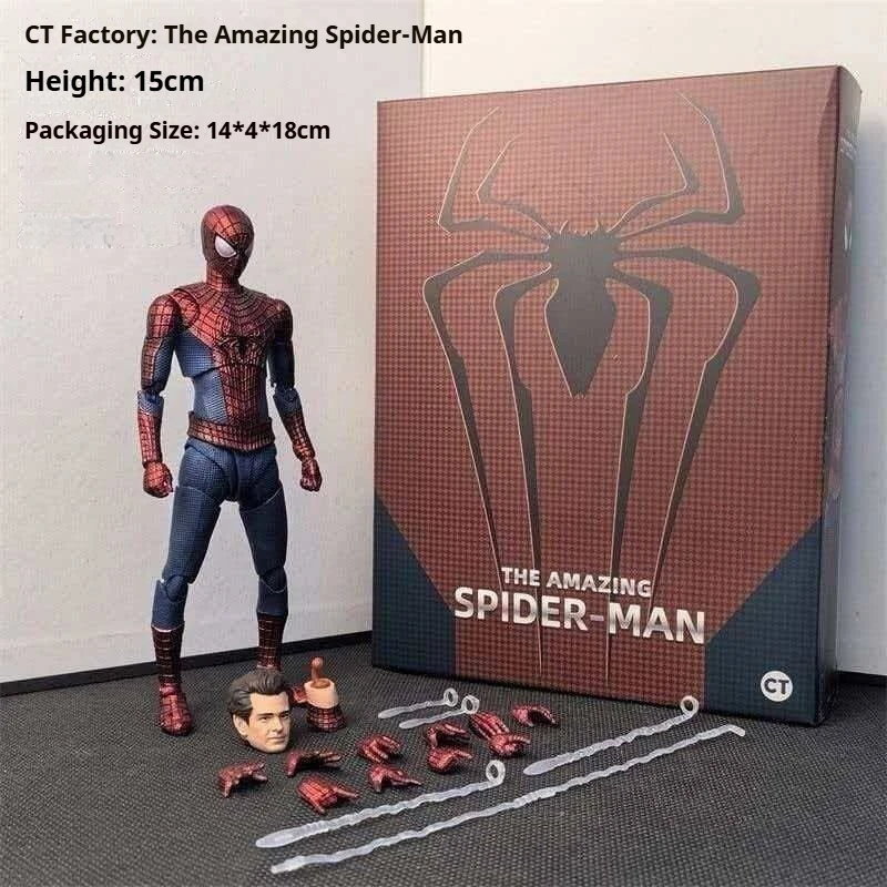 CT The Amazing Spider Man Articulated Action Figure With Extra Real Head Sculpt 15Cm Collectible Model Gift For Adult Collectors
CT The Amazing Spider Man Articulated Action Figure With Extra Real Head Sculpt 15Cm Collectible Model Gift For Adult Collectors