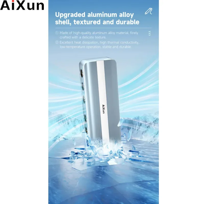 Upgraded Aluminum Housing, High Thermal Conductivity Dual Input LED Backlight Display AIXUN Soldering Iron EB01 Docking Station
Upgraded Aluminum Housing, High Thermal Conductivity Dual Input LED Backlight Display AIXUN Soldering Iron EB01 Docking Station
