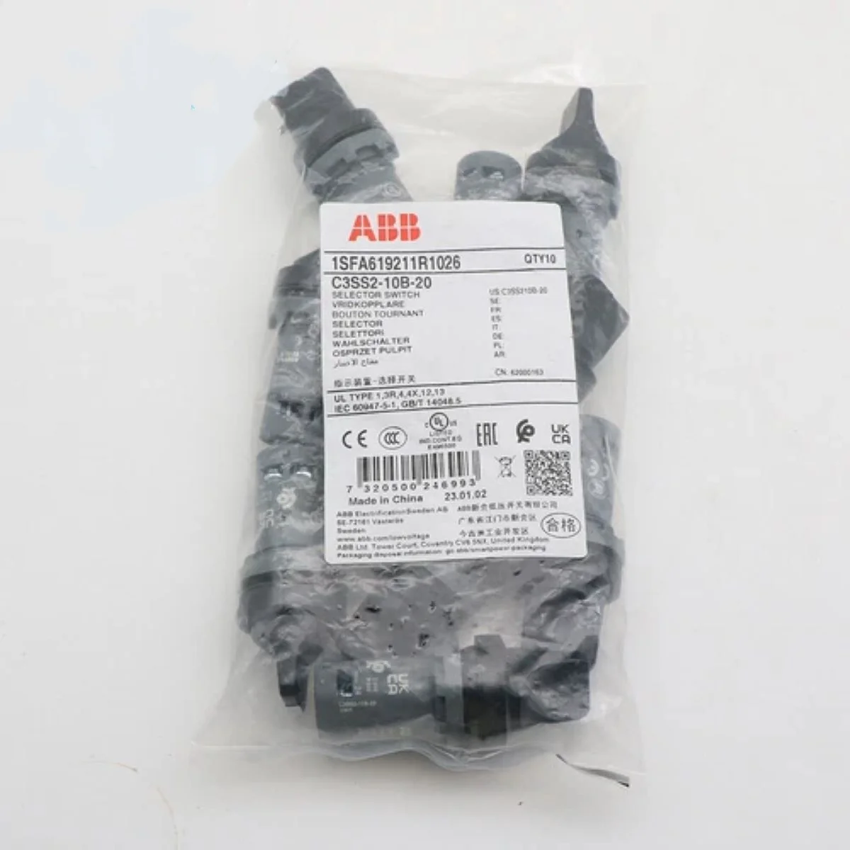 10 pcs 62000163 C3SS2-10B-20 1SFA619211R1026 Selector Switch
10 pcs 62000163 C3SS2-10B-20 1SFA619211R1026 Selector Switch