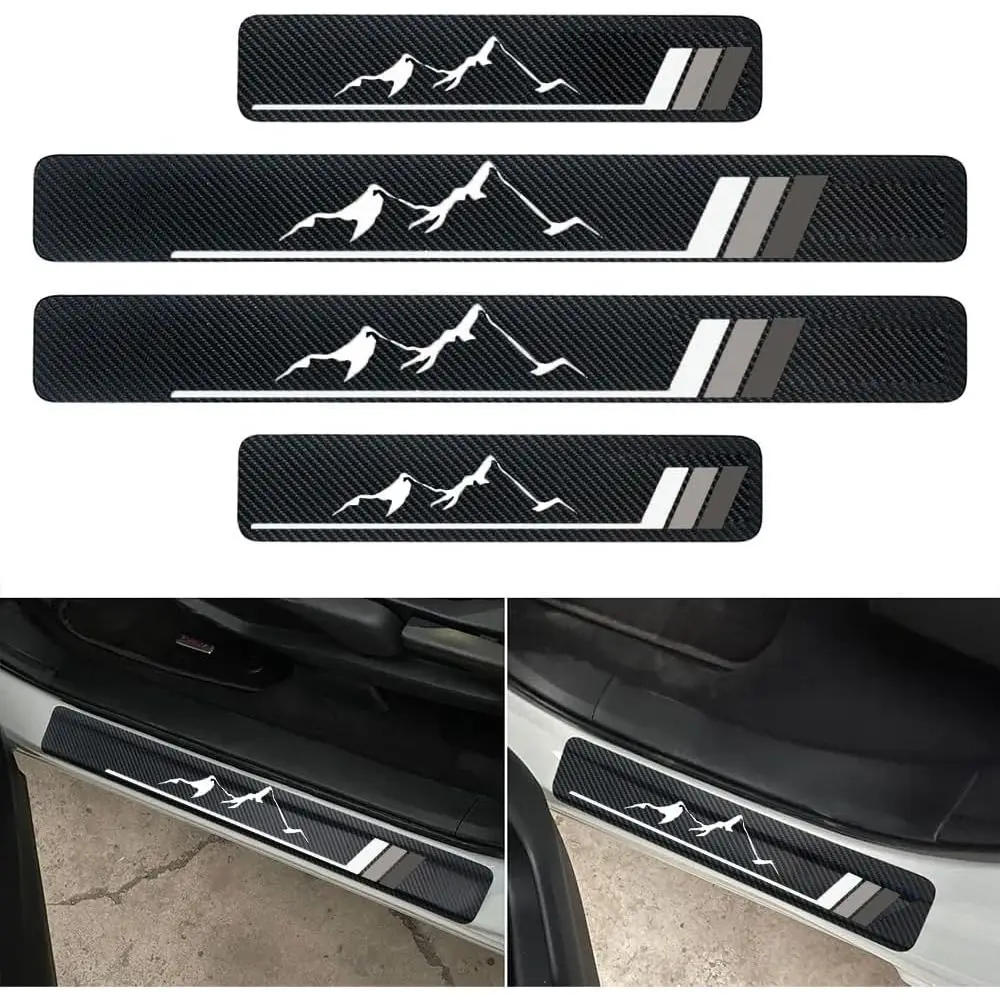 4-Pack Carbon Fiber Car Door Sills Protectors for Front and Rear Doors
4-Pack Carbon Fiber Car Door Sills Protectors for Front and Rear Doors