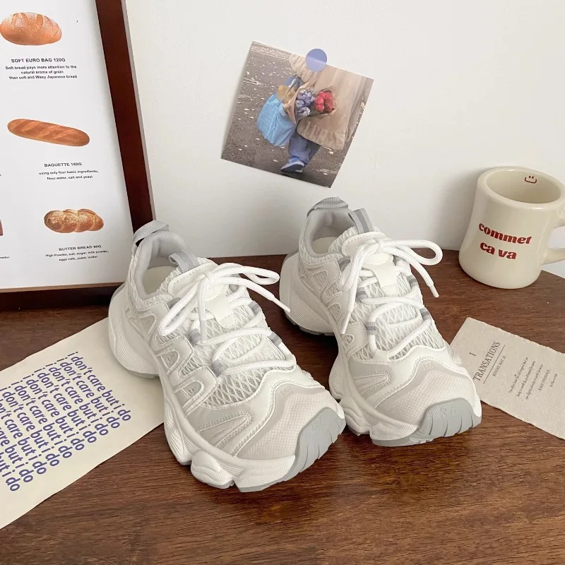 New Women's Chunky Sneakers Breathable Mesh Platform Shoes 2026 New Trendy Casual Sports Shoes Thick Sole Non-slip Zapatos Mujer
New Women's Chunky Sneakers Breathable Mesh Platform Shoes 2026 New Trendy Casual Sports Shoes Thick Sole Non-slip Zapatos Mujer