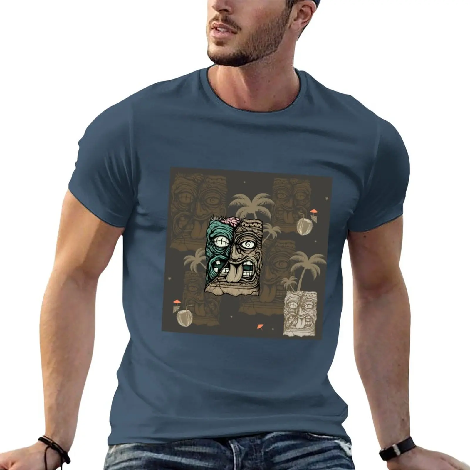 New Tiki Zombie Pattern T-Shirt Aesthetic clothing sublime t shirt t shirt for men
New Tiki Zombie Pattern T-Shirt Aesthetic clothing sublime t shirt t shirt for men