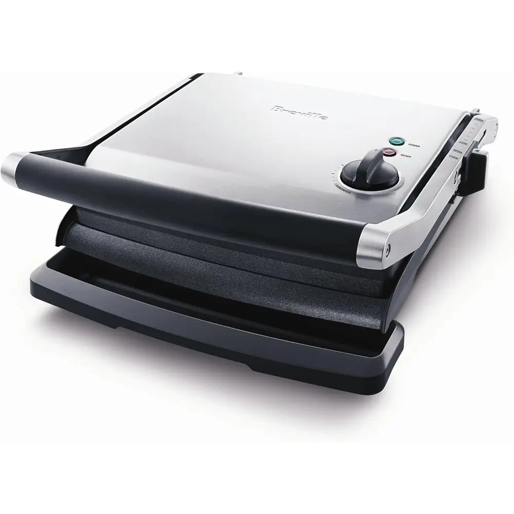 Panini Grill and Sandwich Maker, XL Size, Brushed Stainless Steel
Panini Grill and Sandwich Maker, XL Size, Brushed Stainless Steel