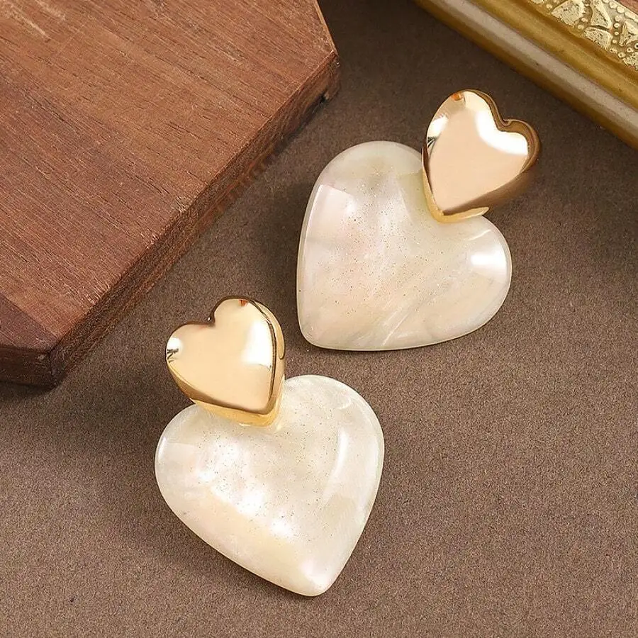 2PCS Heart Shape Fashion Earrings For Women With Gradient White Stone
2PCS Heart Shape Fashion Earrings For Women With Gradient White Stone