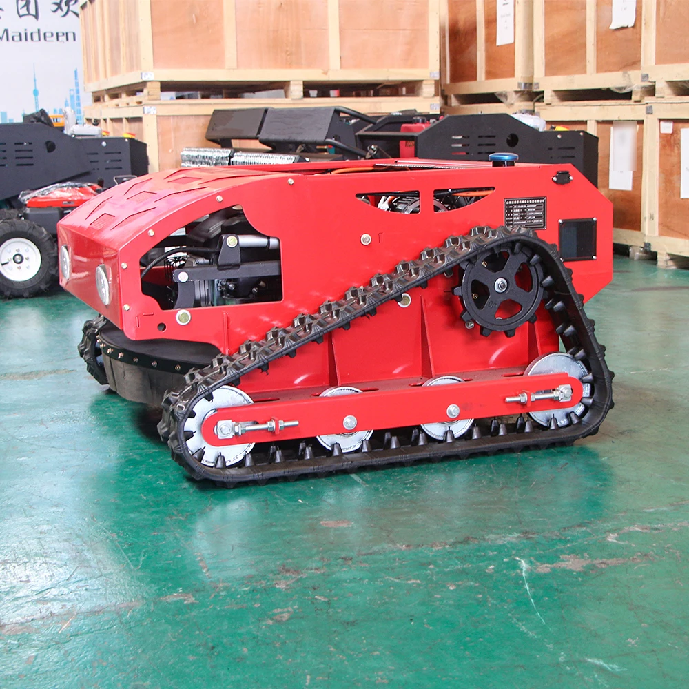 Factory Direct Crawler Remote Control Lawn Mower 4-Stroke Zero Turn Mowing Rbot Petrol Engine