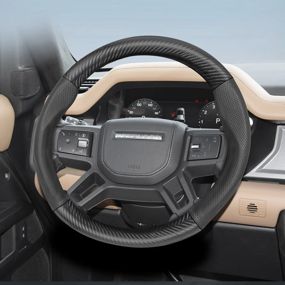 Для LAND ROVER текстура углеродного волокна перфорированный кожаный чехол на руль Range Rover Sport Defender Discovery Velar LR2
Для LAND ROVER текстура углеродного волокна перфорированный кожаный чехол на руль Range Rover Sport Defender Discovery Velar LR2