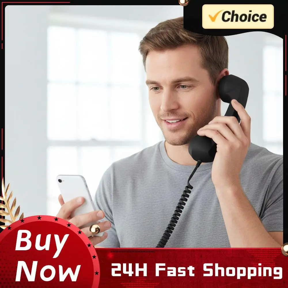 Эргономичная проводная телефонная трубка для стационарного телефона, креативная гарнитура для мобильных видеоконференций
Эргономичная проводная телефонная трубка для стационарного телефона, креативная гарнитура для мобильных видеоконференций