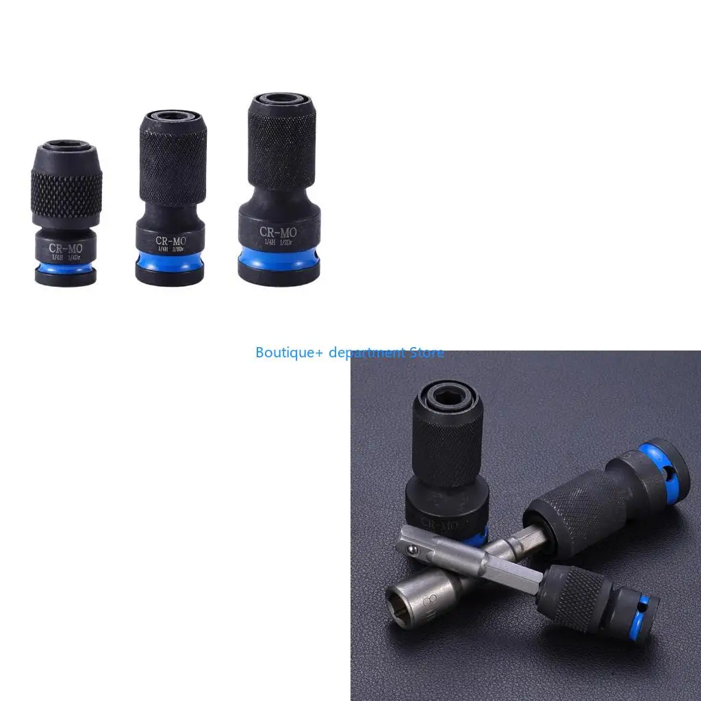 E1PD Pack of 3 High Hardness Steel Socket Adapter for Impact Tool Telescoping Design
E1PD Pack of 3 High Hardness Steel Socket Adapter for Impact Tool Telescoping Design