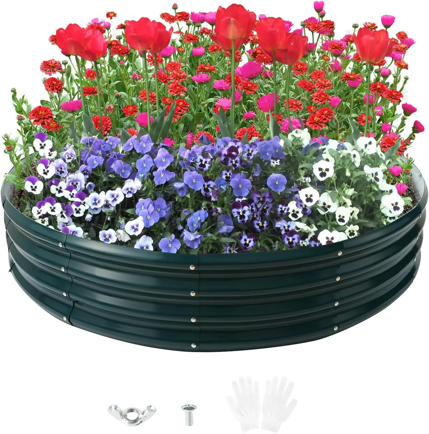 4x4ft Round Metal Raised Garden Bed for Vegetables, Flowers, Herbs - Durable Outdoor Planter Box
4x4ft Round Metal Raised Garden Bed for Vegetables, Flowers, Herbs - Durable Outdoor Planter Box
