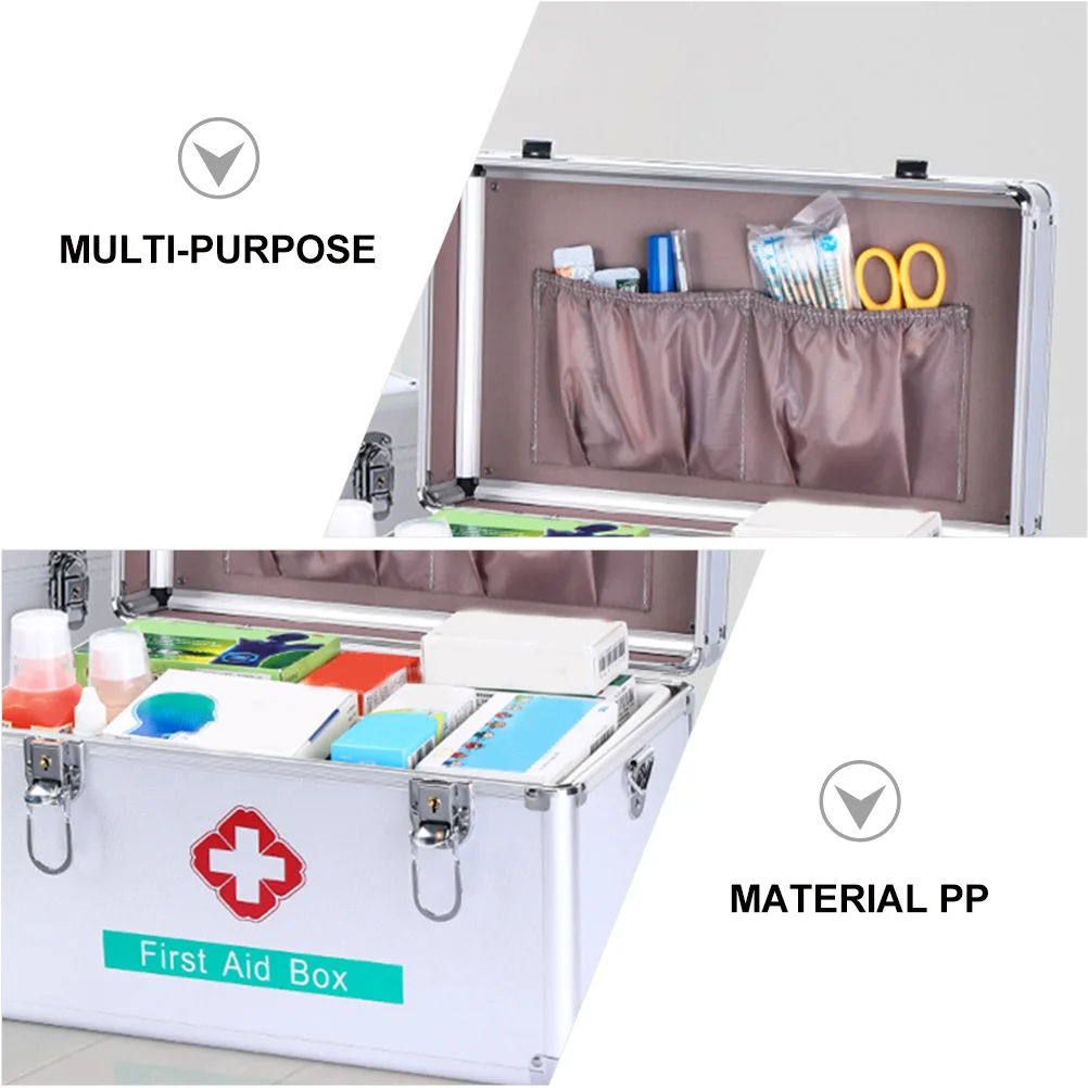 1pc Medicine Storage Box Lock 3 Layers Sealing Moistureproof Medical Box for Travel Outdoor Household
1pc Medicine Storage Box Lock 3 Layers Sealing Moistureproof Medical Box for Travel Outdoor Household