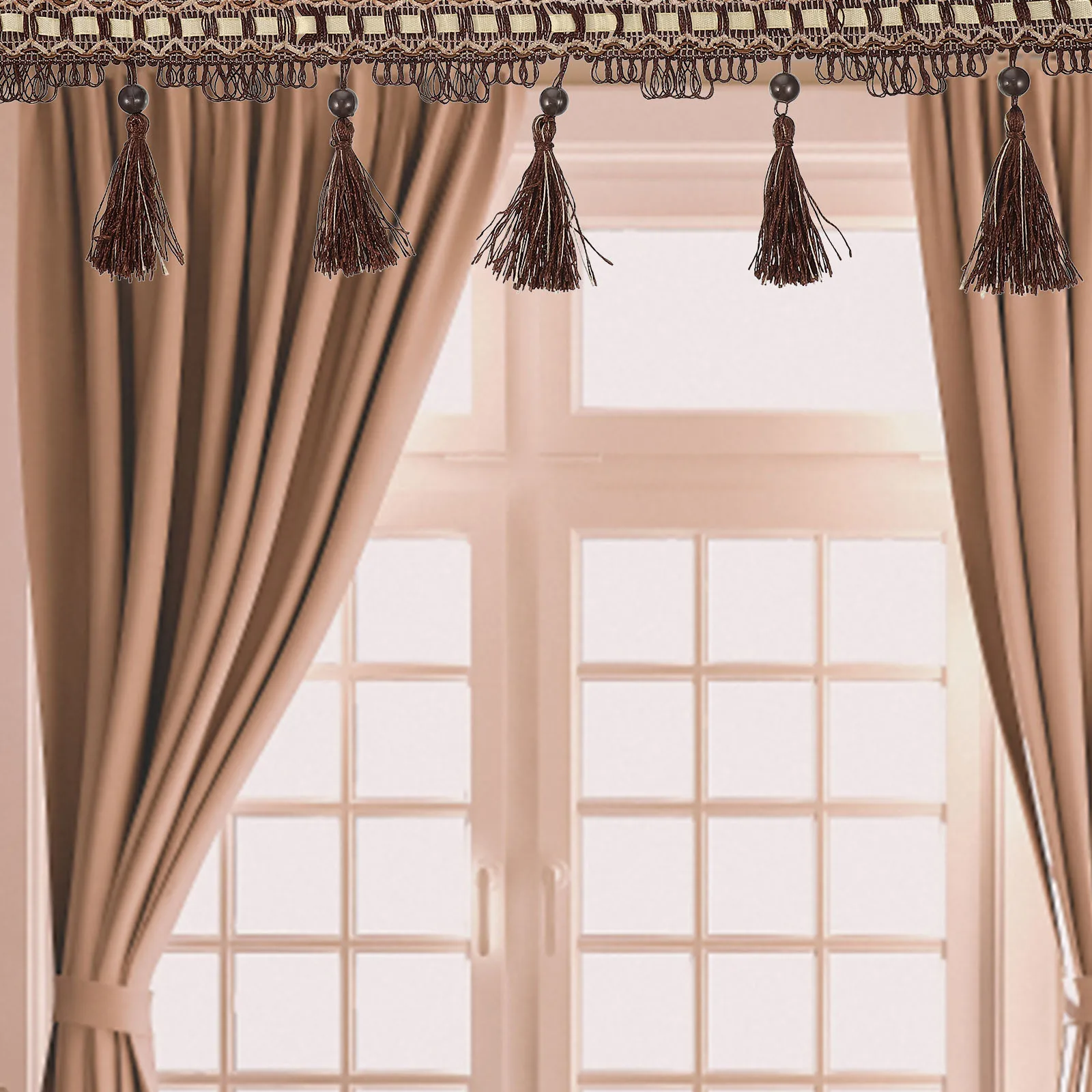 11.5m Polyester Embroidered Tassel Lace for Fringe Trim Curtains Sofa DIY Home Decor Sewing Trim Embellishments Sewing
11.5m Polyester Embroidered Tassel Lace for Fringe Trim Curtains Sofa DIY Home Decor Sewing Trim Embellishments Sewing