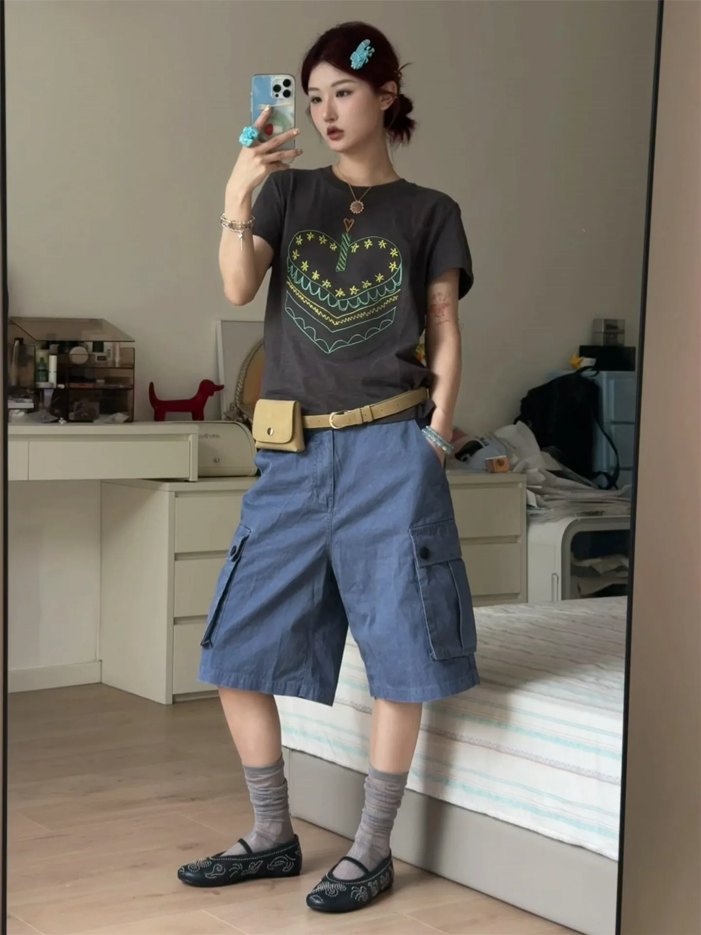 American Retro Hot Girl Seven-Quarter Workwear Jeans Women's High Waist Loose Drapey Versatile Washed Casual Mid-Length Pants
American Retro Hot Girl Seven-Quarter Workwear Jeans Women's High Waist Loose Drapey Versatile Washed Casual Mid-Length Pants