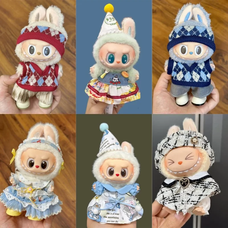 For 17cm doll clothes cute doll clothes suitable for doll accessories 17cm plush doll dress up clothes (no doll)
For 17cm doll clothes cute doll clothes suitable for doll accessories 17cm plush doll dress up clothes (no doll)
