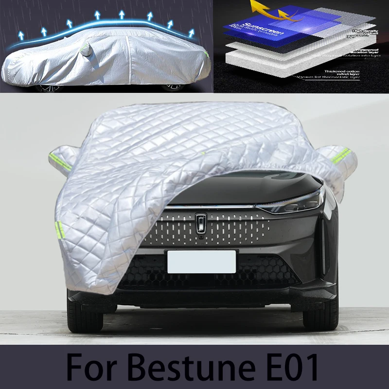 Чехол для bestune E01 с защитой от града автомобиля, защита от дождя автомобиля, защита от царапин, защита от пилинга краски, автомобильная одежда
Чехол для bestune E01 с защитой от града автомобиля, защита от дождя автомобиля, защита от царапин, защита от пилинга краски, автомобильная одежда