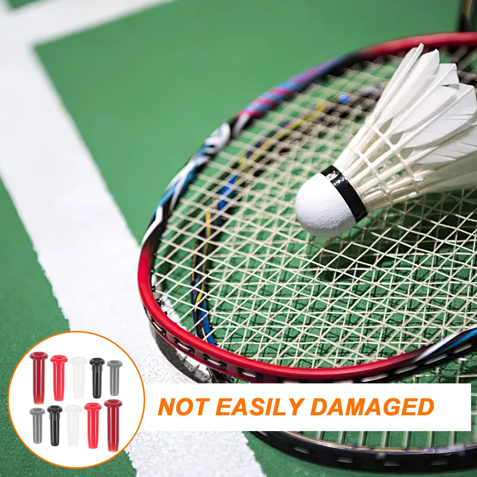 1Pack Nylon Racket Cord Tubing Dual Hole Design Double Connection for Badminton Racket Protection String Guard Cord Protector
1Pack Nylon Racket Cord Tubing Dual Hole Design Double Connection for Badminton Racket Protection String Guard Cord Protector