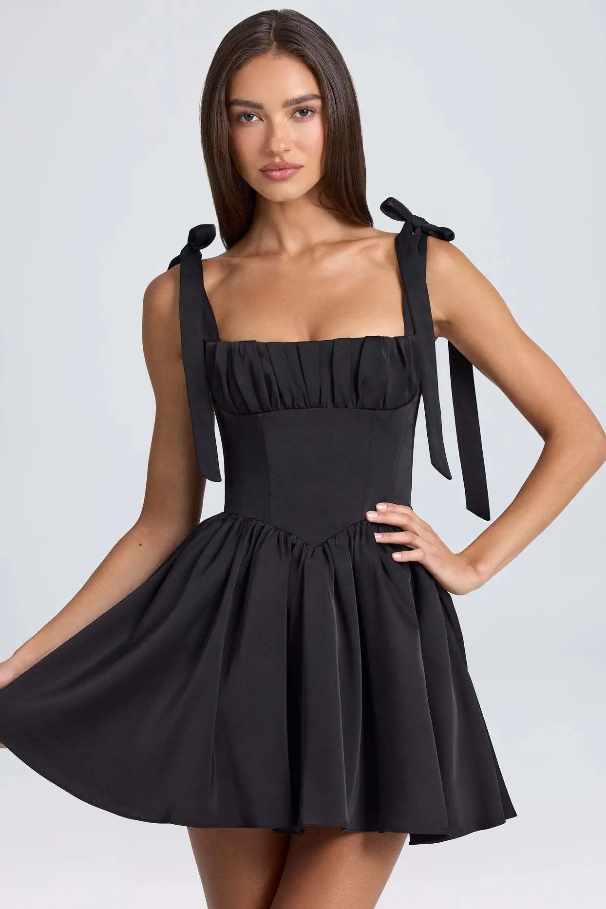 Black Sweet Backless Dress For Girl Women Summer Holiday Small Size Short Dress For 2025 Summer
Black Sweet Backless Dress For Girl Women Summer Holiday Small Size Short Dress For 2025 Summer