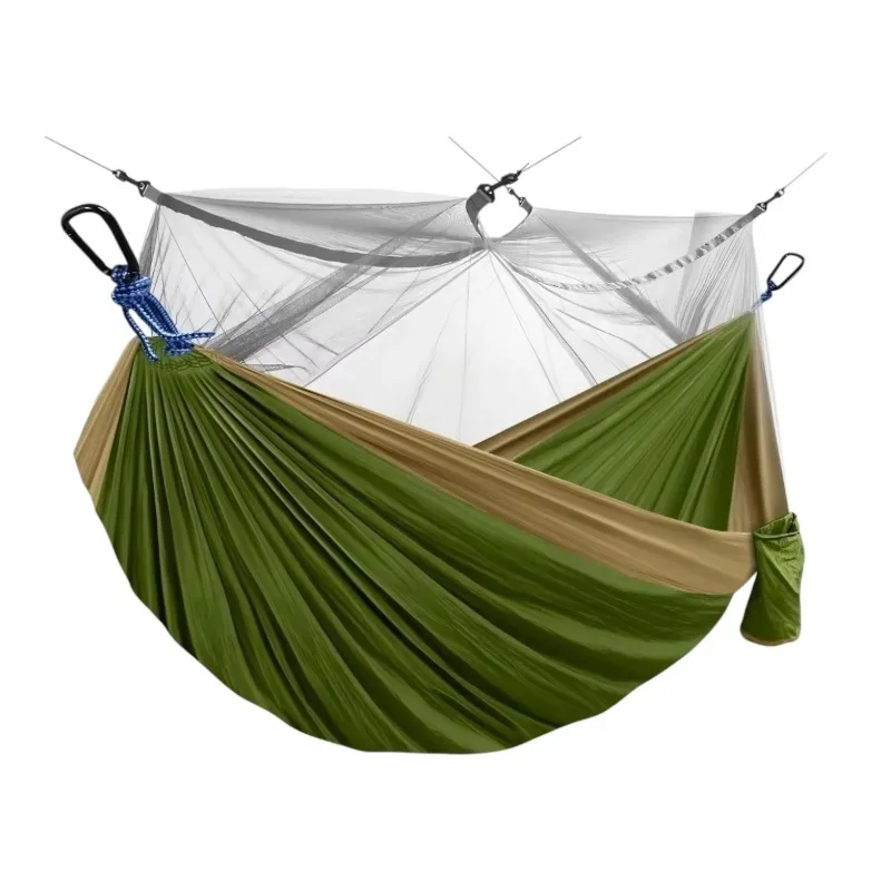 All SeasonsLightweight Parachute Fabric Double Camping Hanging Hammock With Mosquito Net
All SeasonsLightweight Parachute Fabric Double Camping Hanging Hammock With Mosquito Net