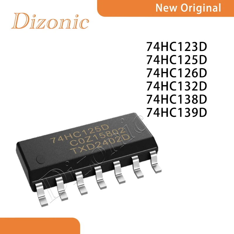 new 74HC123D 125D 126D 132D 138D 139D Logic ICs - Monostable Multivibrator Quad Buffers Schmitt Trigger NAND Decoders SOIC
new 74HC123D 125D 126D 132D 138D 139D Logic ICs - Monostable Multivibrator Quad Buffers Schmitt Trigger NAND Decoders SOIC
