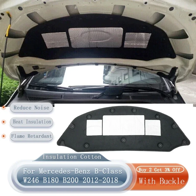 for Mercedes-Benz B-Class W246 B180 B200 2012-2018 Car Engine Hood Sound and Heat Insulation Cotton
for Mercedes-Benz B-Class W246 B180 B200 2012-2018 Car Engine Hood Sound and Heat Insulation Cotton