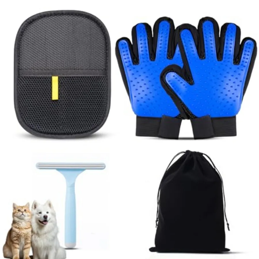 Pet Hair Remover GloveElectrostatic Pet Cats Dogs Grooming Gloves Brush for Shedding Pet Hair Fur Mitt Glove Tool for Furniture
Pet Hair Remover GloveElectrostatic Pet Cats Dogs Grooming Gloves Brush for Shedding Pet Hair Fur Mitt Glove Tool for Furniture